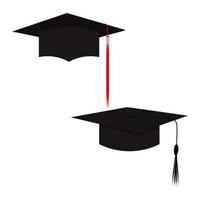 Graduation hat for students. Academic cap, graduation cap image. Vector illustration.