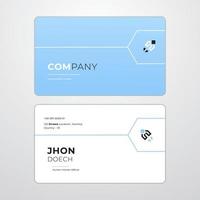 smooth gradient white blue business card name vector