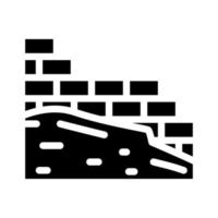 masonry building glyph icon vector illustration