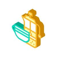 tea drink teapot isometric icon vector illustration