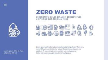 Zero Waste Products Landing Header Vector