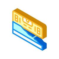 building level isometric icon vector illustration color