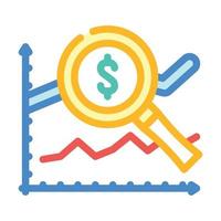 analytics business chart color icon vector illustration