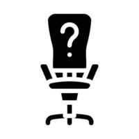 employee search glyph icon vector illustration