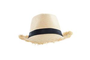 straw hat isolated on white background photo