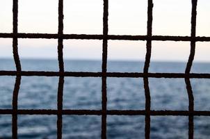 Net over the atlantic ocean photo