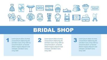 Bridal Shop Fashion Boutique Landing Header Vector