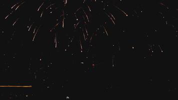 colorato di fuochi d'artificio al festival del giorno della città video