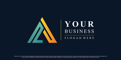 Colorful triangle icon logo design inspiration for business with creative concept Premium Vector