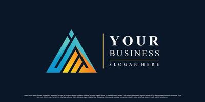 Abstract triangle icon logo design inspiration for business with creative concept Premium Vector