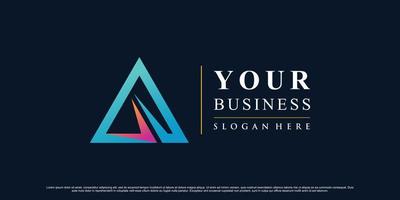 Colorful triangle icon logo design inspiration for business with creative concept Premium Vector