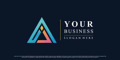 Colorful triangle icon logo design inspiration for business with creative concept Premium Vector