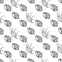 Hand drawn sea fishes seamless background. Surface pattern for textile, wallpaper and wrapping. vector