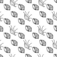 Hand drawn sea fishes seamless background. Surface pattern for textile, wallpaper and wrapping. vector