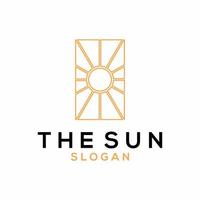 Sun logo designs vector