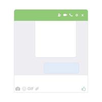 Website chatting from flat UI Concept illustration vector