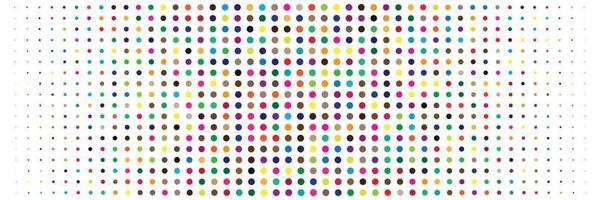 Dot pattern of gradient colors in size, texture and backgrounds vector