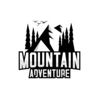 vector illustration of mountain, adventure nature