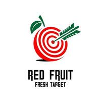 RED FRUIT AND ARROW vector