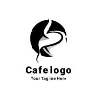 vector de logotipo de café negro