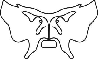 Cranial's bone sphenoid vector