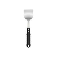 Hamburger spatula utensil vector illustration isoalted on white background. Metal tool for cooking with heat resistant handle. Suitable for 3d Realistic Mockup.