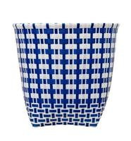 blue plastic woven basket isolated on a white background,include clipping path photo