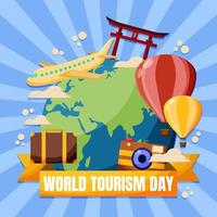 World Tourism Day Concept vector