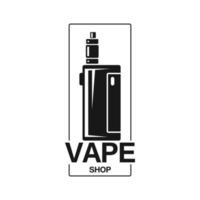 Vape store logo design template vector