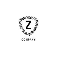 Letter Z alphabetic logo deisgn template isolated on white background. Insurance company logo concept. Geometric shield sign illustration vector