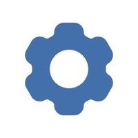 Simple vector icon. Flat illustration on a theme gear