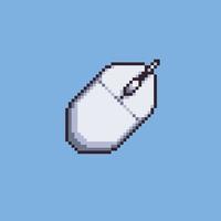 mouse de computadora de ilustración de vector de pixel art totalmente editable para desarrollo de juegos, diseño gráfico, afiche y arte.