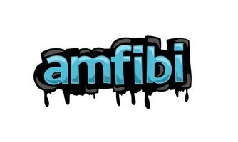 AMFIBI writing vector design on white background