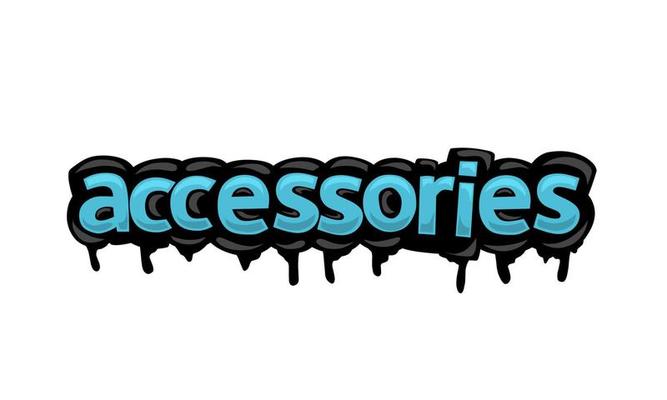 SCCESSORIES writing vector design on white background