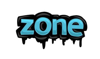 ZONE writing vector design on white background