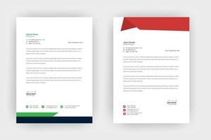 Creative letterhead template design ,a4 size. vector