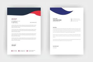 Creative letterhead template design ,a4 size. vector