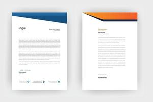 Creative letterhead template design ,a4 size. vector