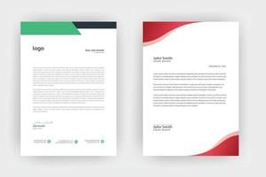 Creative letterhead template design ,a4 size. vector