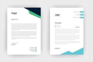 Creative letterhead template design ,a4 size. vector