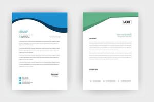 Creative letterhead template design ,a4 size. vector