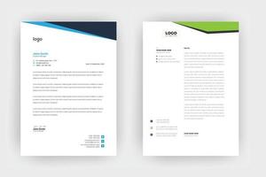 Creative letterhead template design ,a4 size. vector