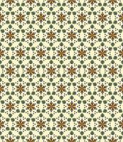 Seamless geometric pattern with flowers. Background vector