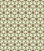 Seamless geometric pattern with flowers. Background vector