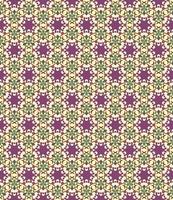 Seamless geometric pattern with flowers. Background vector