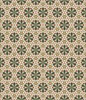 Seamless geometric pattern with flowers. Background vector