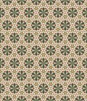 Seamless geometric pattern with flowers. Background vector