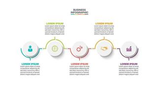 Presentation business infographic template vector