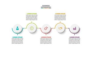 Presentation business infographic template vector