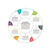 Presentation Business circle infographic template vector